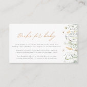 水色フローラブックリクエストのエンクロージャカード エンクロージャーカード (正面)