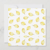 水色フローラレモンのフルーツはシームレス縁どに サンキューカード (裏面)