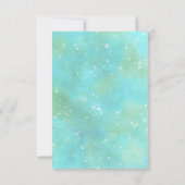 水色フローラ忌引き青 サンキューカード (裏面)