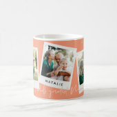 水色フローラ数々の写真世界最高の母 コーヒーマグカップ (中央)