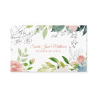 水色フローラ植物モダンウェディングプランナー