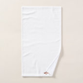 水色フローラ矢印 バスタオルセット (ハンドタオル)