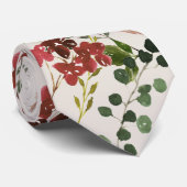 水色フローラ素朴結婚植物 ネクタイ (ロール)