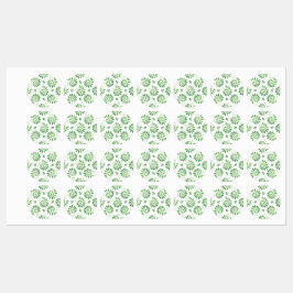 水色フローラ要素 キッズラベル