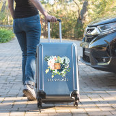 水色フローラ金属銅モノグラムの シール (スーツケースインサイチュ)