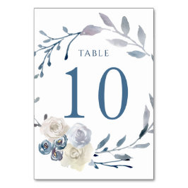 水色フローラ青リース表10 テーブルナンバー