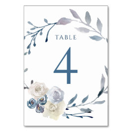 水色フローラ青リース表4 テーブルナンバー