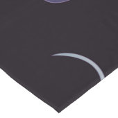 水色ブラックパープルフローラ ショートテーブルランナー (コーナー)