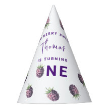 水色ブラックベリー1st誕生日パーティー