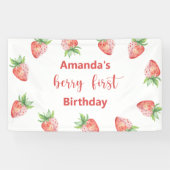 水色ブラックベリー1st誕生日パーティー 横断幕 (横)