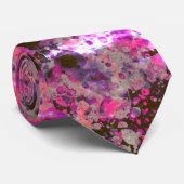 水色ブリックブラックピンクスプラッシュ絵を描抽象芸術 ネクタイ (ロール)