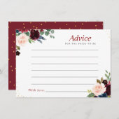 水色ブルゴーニュ海軍フローラアドバイスカード アドバイスカード (正面/裏面)