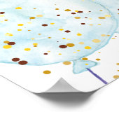 水色ブルーとピンクの性別が投票記号を明らかにする ポスター (角)