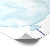 水色ブルーとピンクの性別が投票記号を明らかにする ポスター (角)