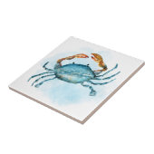 水色ブルーカニ沿岸 タイル (側面)