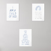 水色ブルーキッズバイブル聖句ウォールアートセット3 (正面)