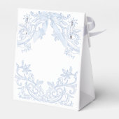 水色ブルークレスト男の赤ちゃんバプテスマ フェイバーボックス (裏面サイド)