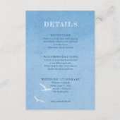 水色ブルースカイ結婚のエンクロージャカード エンクロージャーカード (正面)