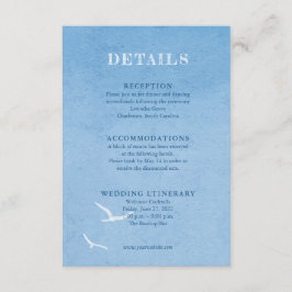 水色ブルースカイ結婚のエンクロージャカード エンクロージャーカード