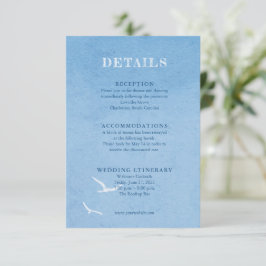 水色ブルースカイ結婚のエンクロージャカード エンクロージャーカード