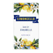 水色ブルータイルレモンズリモチェロ ラベル (正面)