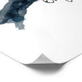 水色ブルーバードオンベリーブランチ ポスター (角)