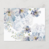 水色ブルーフローラアドバイスとウィッシュカード (裏面)