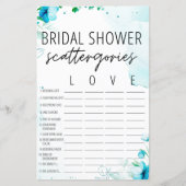 水色ブルーブライダルシャワースキャッタリーゲーム (正面)