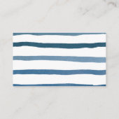 水色ブルーベビー航海のシャワーおむつラッフル エンクロージャーカード (裏面)