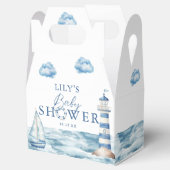 水色ブルーベビー航海のシャワー フェイバーボックス (オープン)