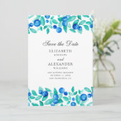 水色ブルーベリー。青とミント結婚ズ セーブザデート (スタンド正面)