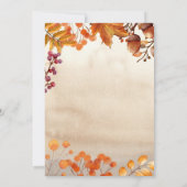 水色ヘッジホッグハッピーバースデーグリーティングカード 招待状 (裏面)