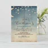 水色ベビーシャワーの上 招待状 (スタンド正面)