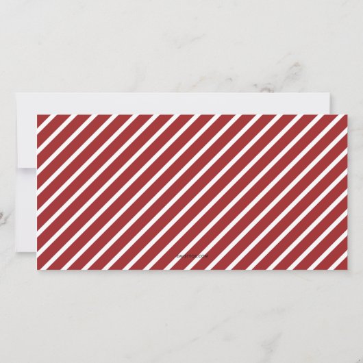 水色ベリーリースクリスマスロング シーズンカード (裏面)