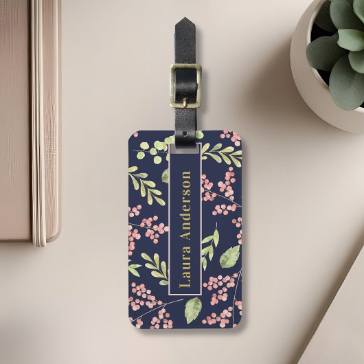 水色ベリー名パーソナライズされたラゲッジタグ ラゲッジタグ