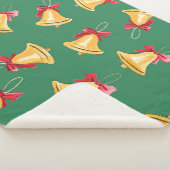 水色ベルパターングリーンシームレス シェルパブランケット (3/4)