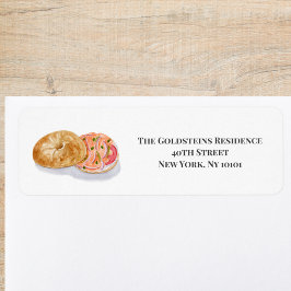 水色ベーゲルスモークサーモン ラベル