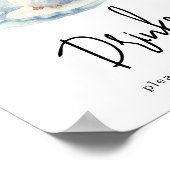 水色ペンギン – ドリンク ポスター (角)