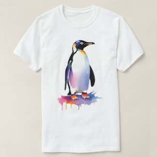 水色ペンギンTシャツ Tシャツ