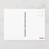 水色ホエールインブルーポストカード ポストカード (裏面)