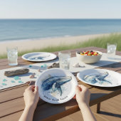 水色ホエー疑問に思ラカスタム ペーパープレート