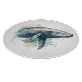 水色ホエー疑問に思ラ カッティングボード (角)