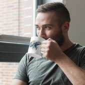 水色ホエー疑問に思ラ コーヒーマグカップ