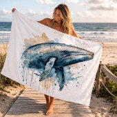 水色ホエー疑問に思ラ バスタオル