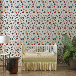 水色ホッケーキッズルーム壁紙 壁紙