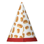 水色ホットドッグ誕生日パーティーハット – キッズクックオ パーティーハット (裏面)