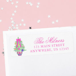 水色ホットピンクボウジンジャージャージャーアドレス ラベル