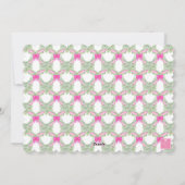 水色ホットピンクボウジンジャージャーブクリスマスの写真 シーズンカード (裏面)