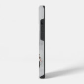 水色ホークバードウォッチングバードウォッチャーおもしろい iPhoneケース (左側面)