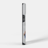 水色ホークバードウォッチングバードウォッチャーおもしろい iPhoneケース (右側面)